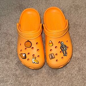 Orange Crocs